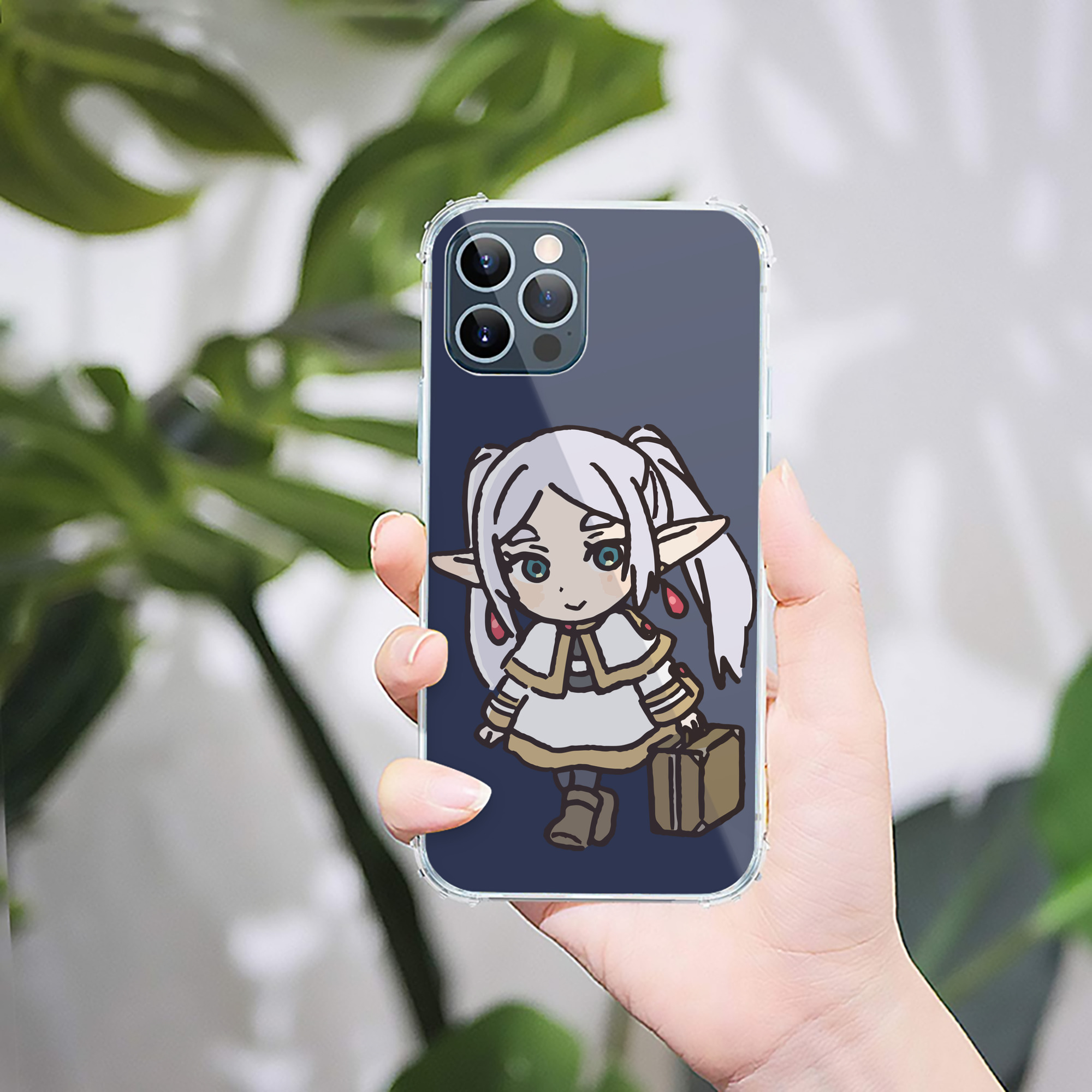 （画像用） 葬送のフリーレン Frieren 【iPhone 12シリーズ対応】透明スマホケース（クリアソフトケース）